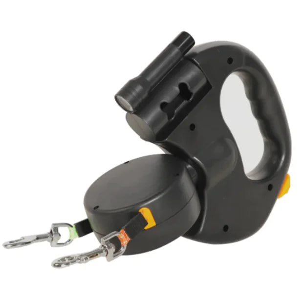 Tangle-Free Dual Dog Leash – Walk 2 Dogs With One Hand