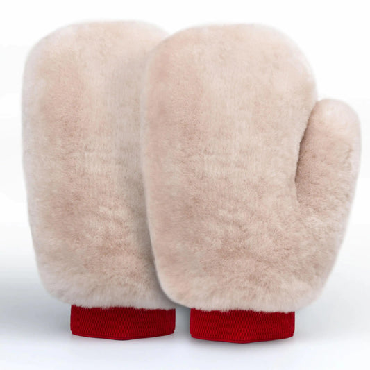 Gracefur Deluxe Sheepskin Horse Grooming Gloves